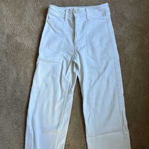 Just Black Denim White Jeans Size 28